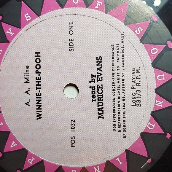 Vintage Maurice Evans Reads Winnie-the-Pooh Vinyl - Picture 5 of 6